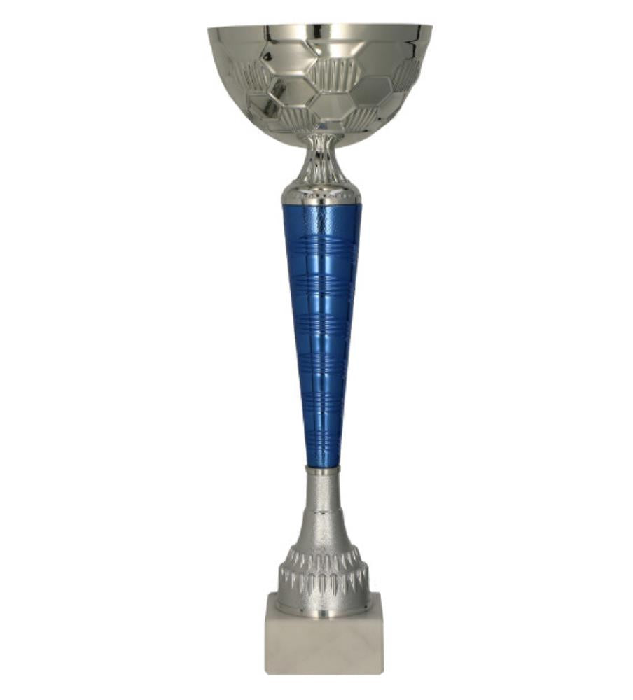 Silver And Blue Metal Cup Size A