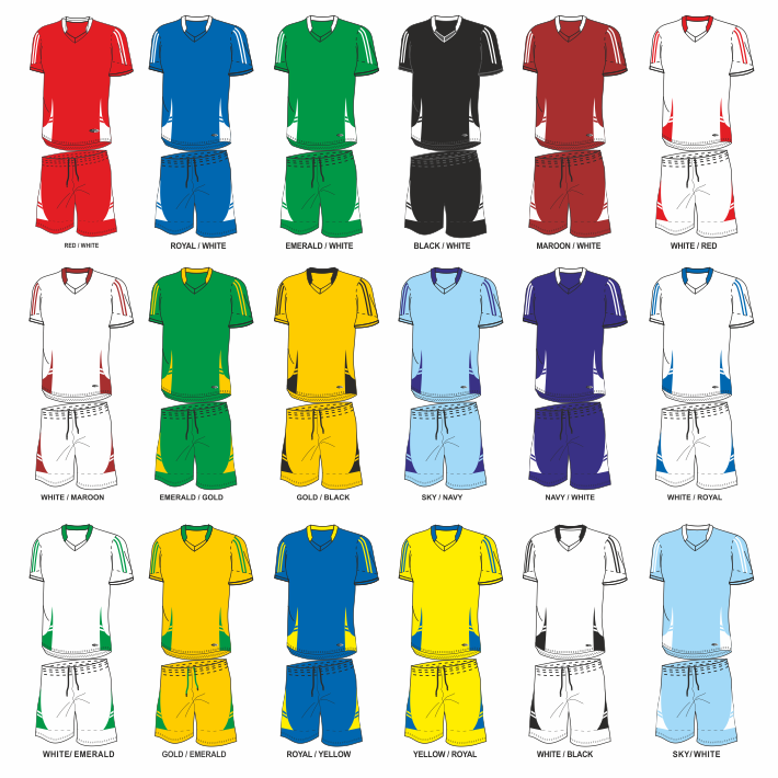Wassa Soccer Kit Incl Nrs Rc738